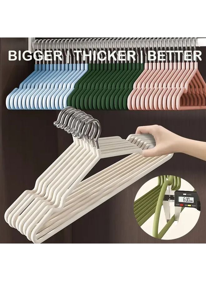 9 Pcs Obsidian Black Heavy Duty Metal Hangers 17 Inch Non Slip Rust Resistant - Image 1